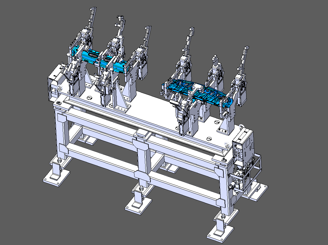 汽车横梁焊接工装020CATIA