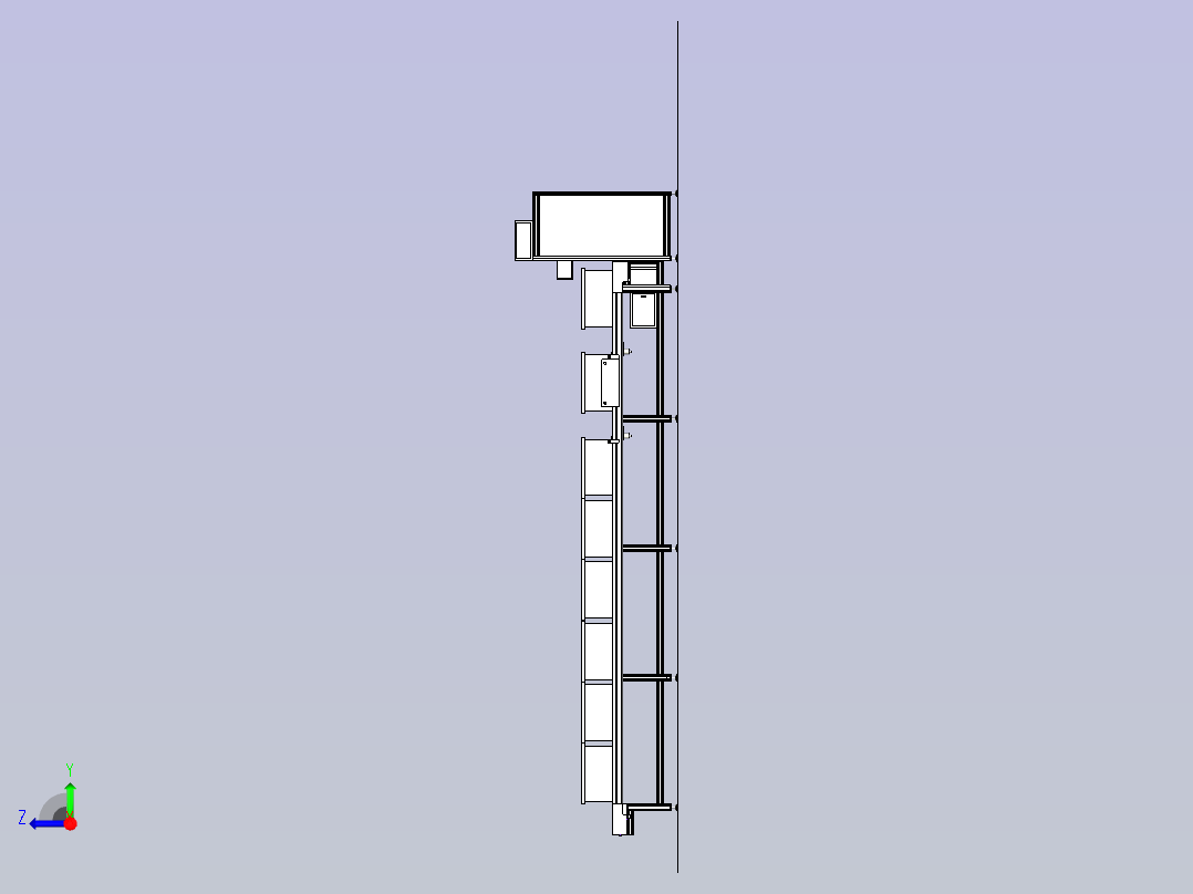 上料线体右视图