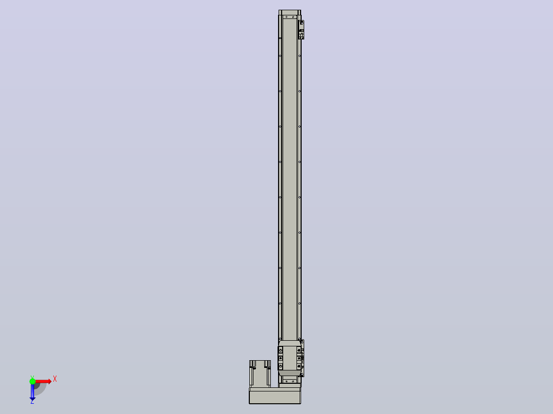 滚珠丝杠直线轴内置导轨TPA-GCR-65-1610C-L900-MR-M40-N3俯视图