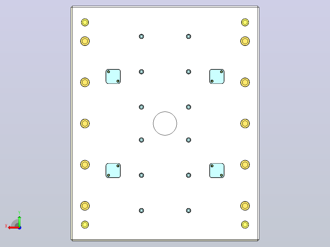 马桶盖注塑模三维UG+二维CAD后视图