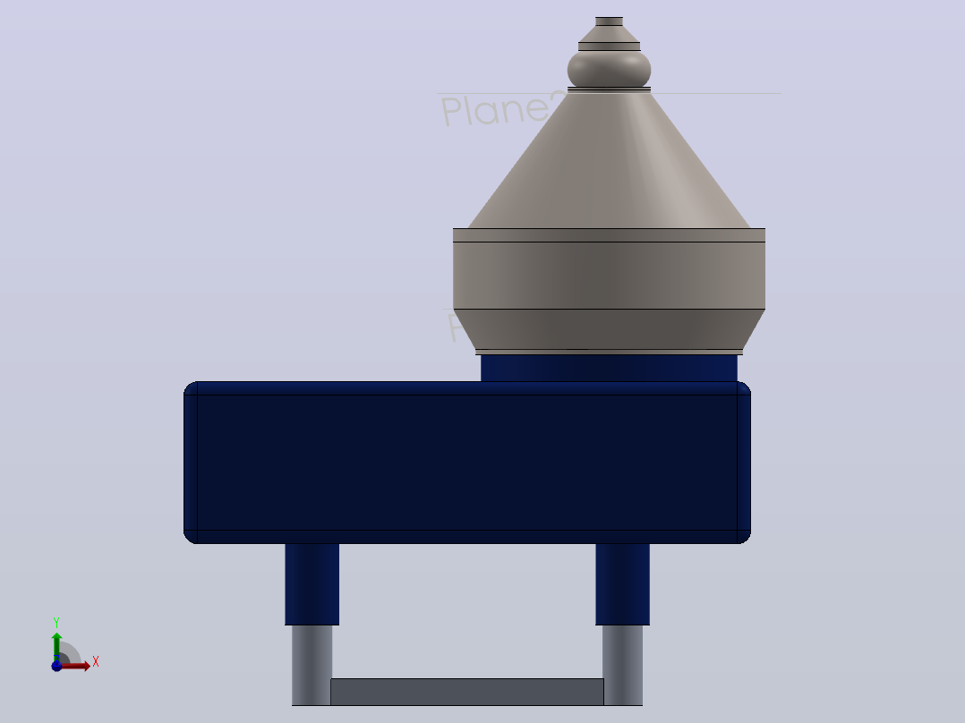 分离器分离设备separator-ac2500-1832-模型格式为 sw前视图