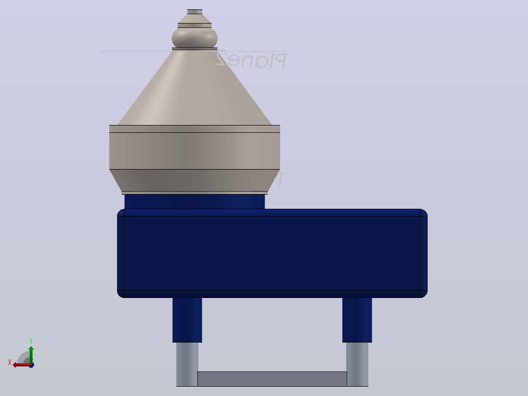 分离器分离设备separator-ac2500-1832-模型格式为 sw后视图