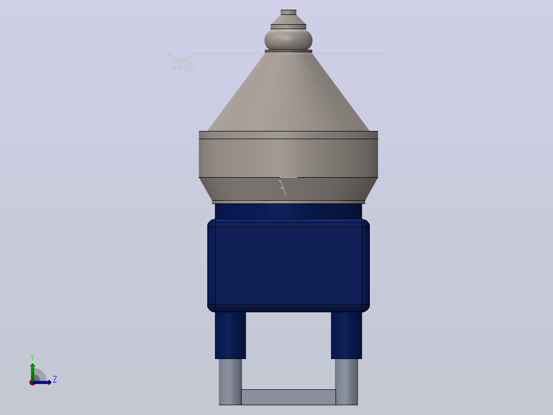 分离器分离设备separator-ac2500-1832-模型格式为 sw左视图
