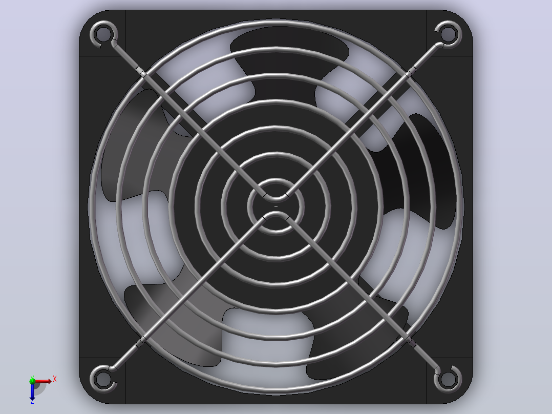 DP203AT风扇(120x120).SLDPRT俯视图
