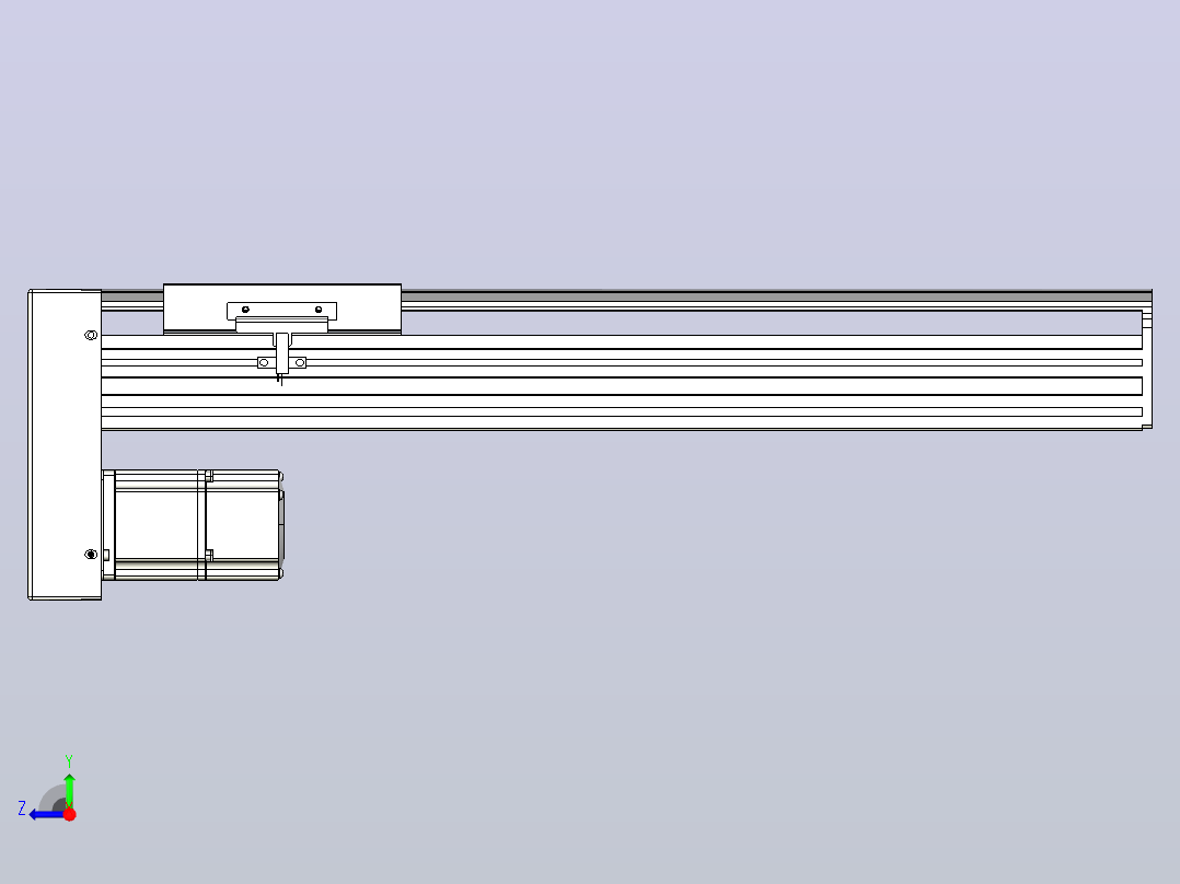 日规模组半封闭丝杆TPA-HNR-140D-2010C-L350-MP-C-P40-N3右视图