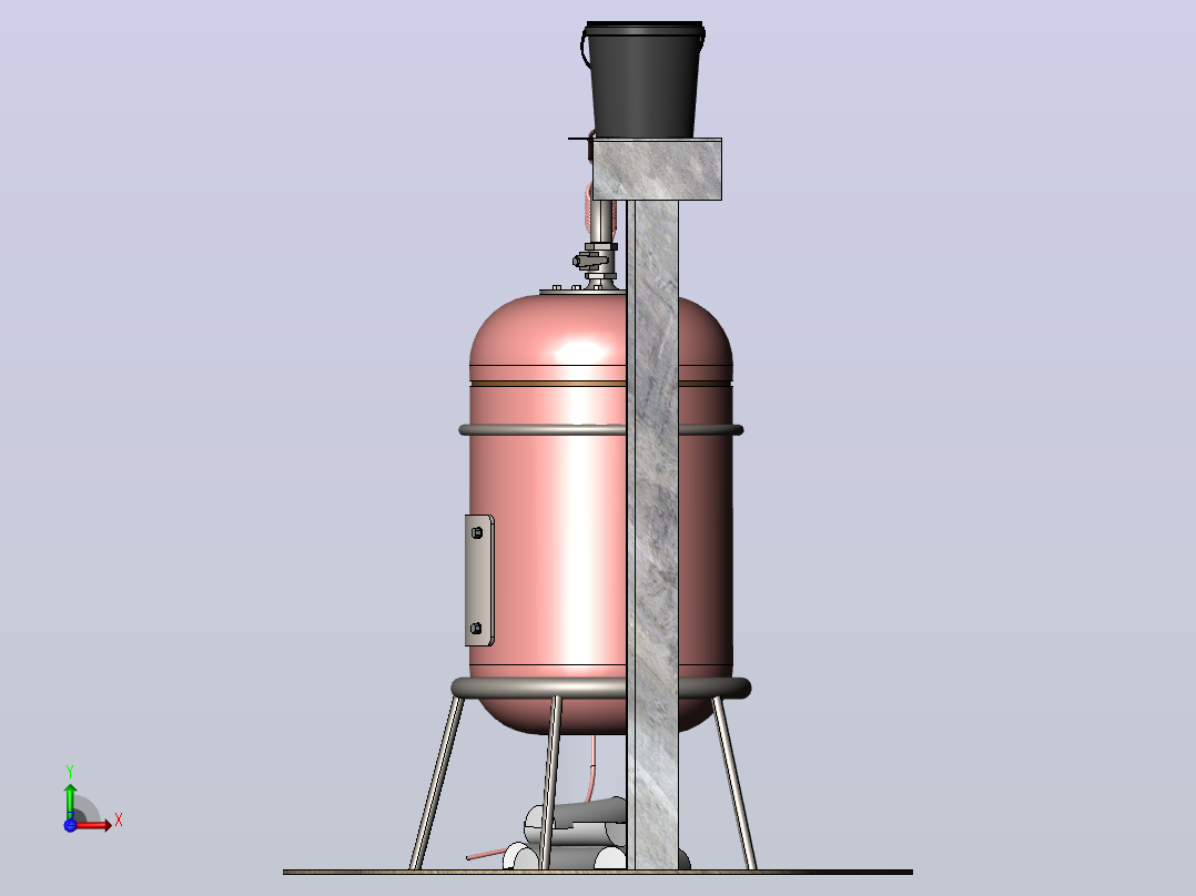 蒸馏器前视图