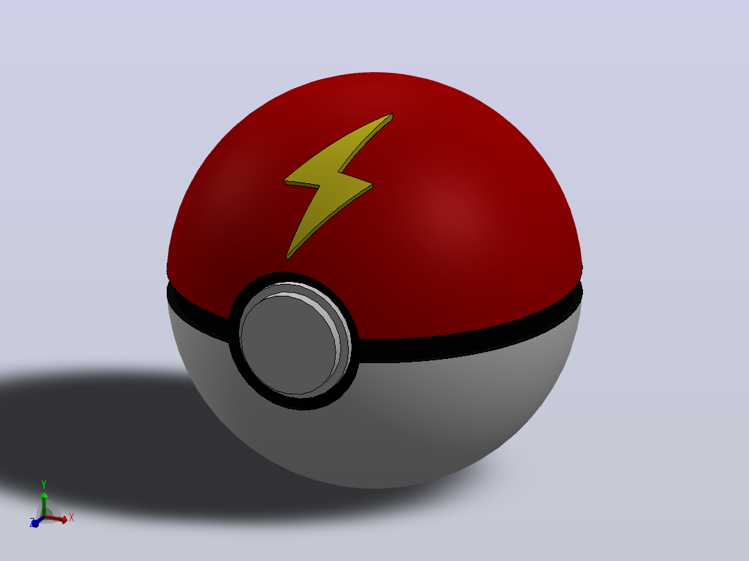 皮卡丘POKEBALL主视图