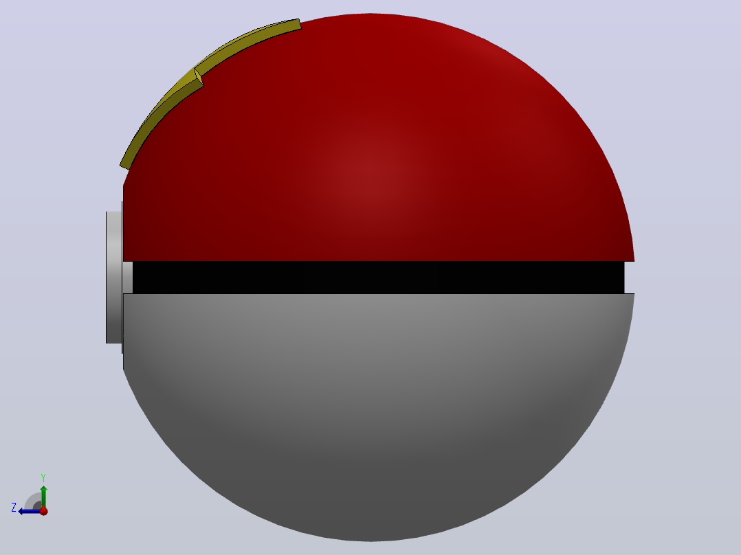 皮卡丘POKEBALL右视图