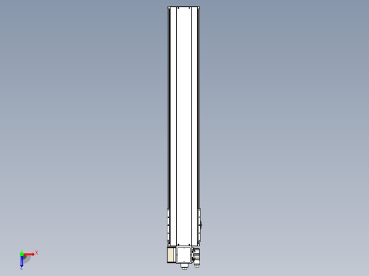 皮带直线轴半封闭可选导轨TPA-HNB-220D-176-L1250-LP-Y-P1K-N3俯视缩略图
