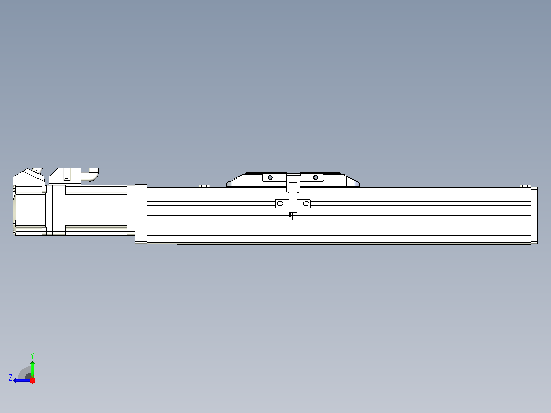 滚珠丝杠直线轴带导轨全封闭TPA-HCR-50S-1210C-L100-M-C-P10-N3右视图