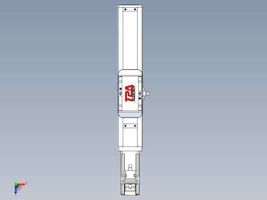 滚珠丝杠直线轴带导轨全封闭TPA-HCR-50S-1210C-L100-M-C-P10-N3俯视缩略图
