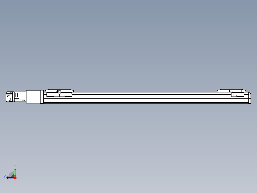 滚珠丝杠线性轴TPA-GCRS-50-1205C-L275-M-M10-N3右视图