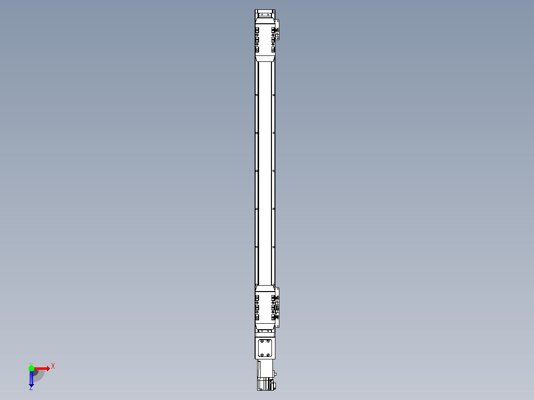 滚珠丝杠线性轴TPA-GCRS-50-1205C-L275-M-M10-N3俯视图