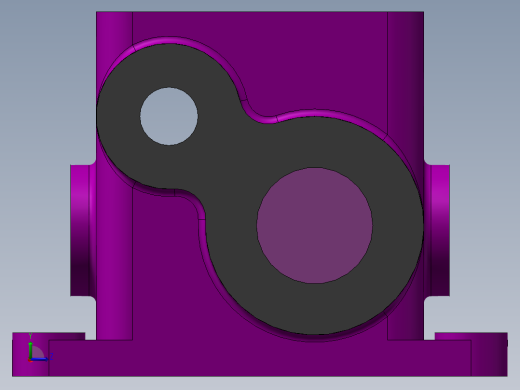 减速箱箱体设计左视缩略图