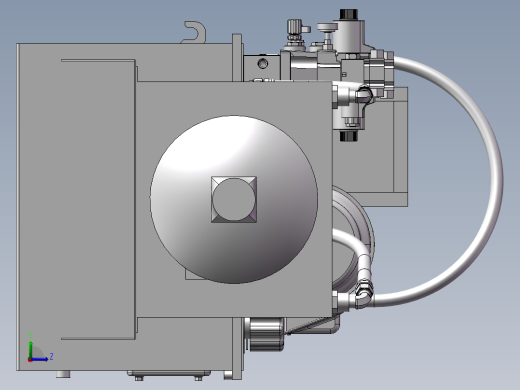 7.5KW220L液压站3D图纸 E185左视缩略图