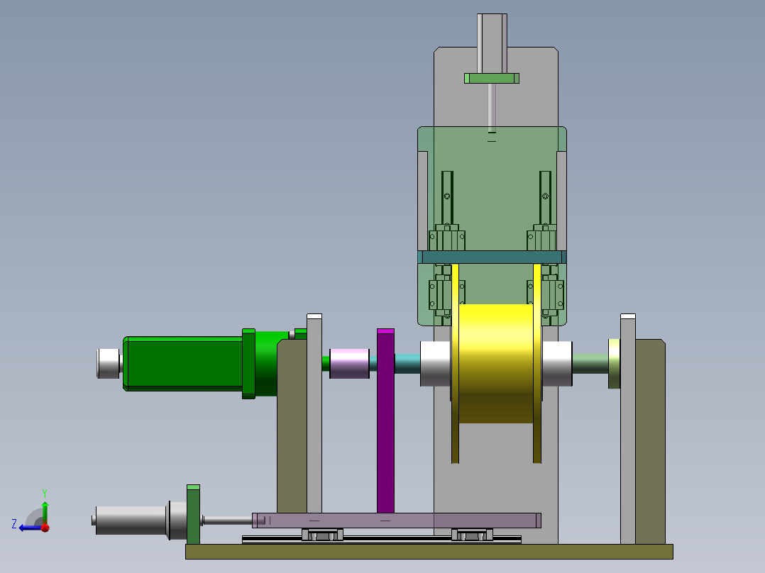 工字轮自动校正机设计（全部结清）右视图