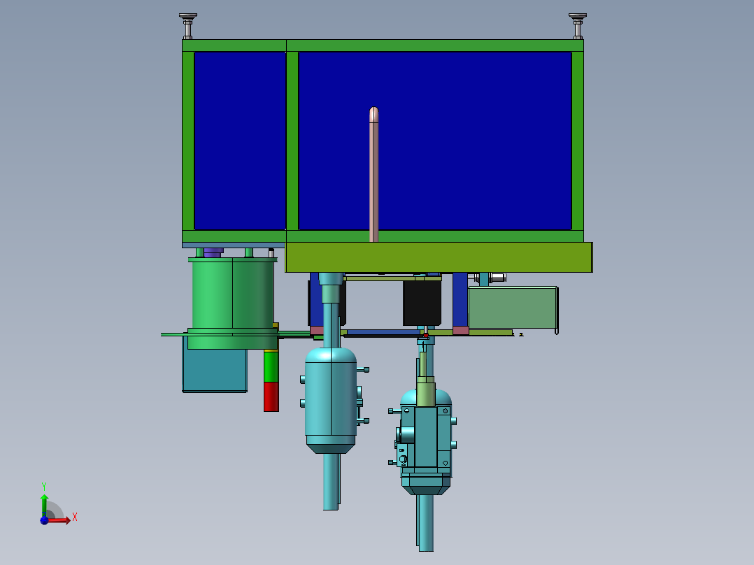 B02-拨料式自动攻牙机（冲压行业 非标设备）前视图