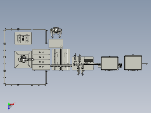 电缆剥线打标分类打捆一体线俯视缩略图