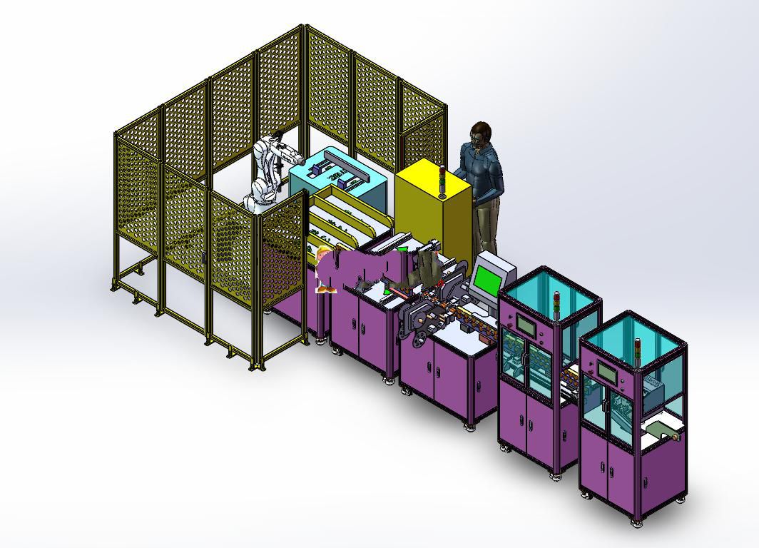 电缆剥线打标分类打捆一体线