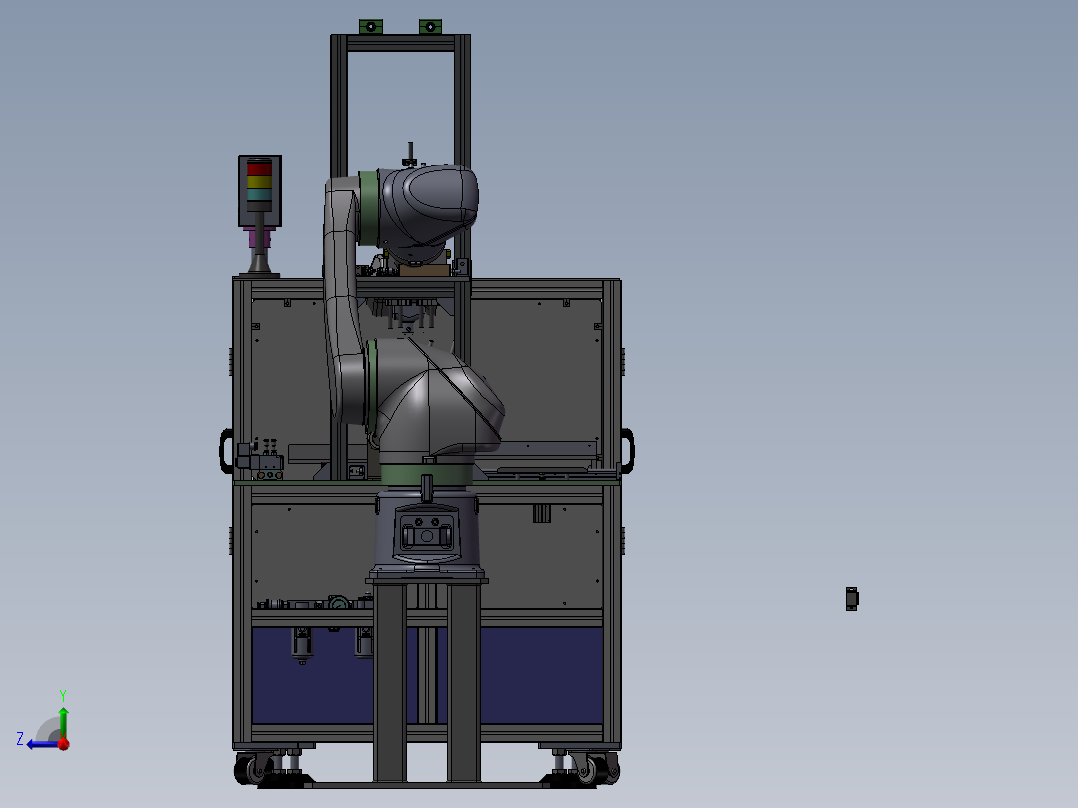 日本公司滚筒支架组件组装机右视图