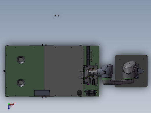 日本公司滚筒支架组件组装机俯视缩略图
