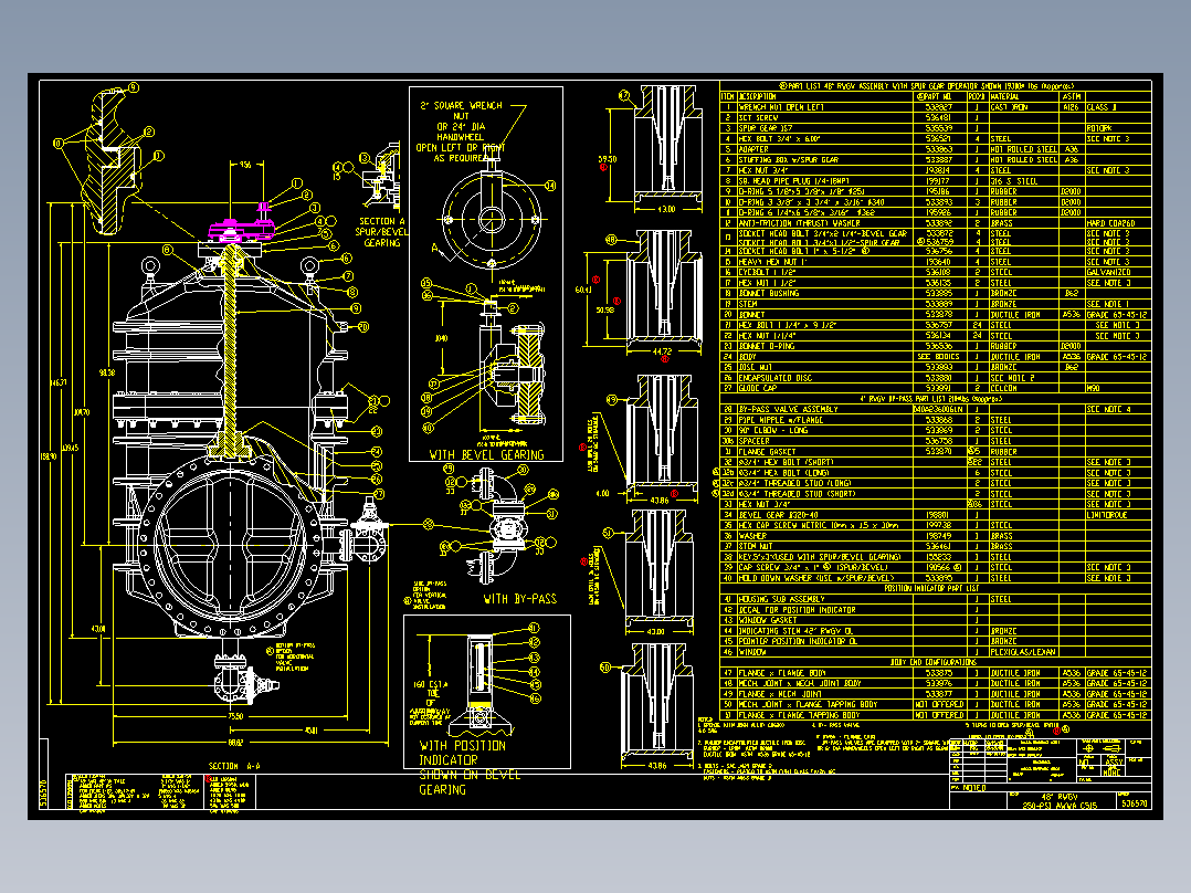 48英寸法兰式闸阀
