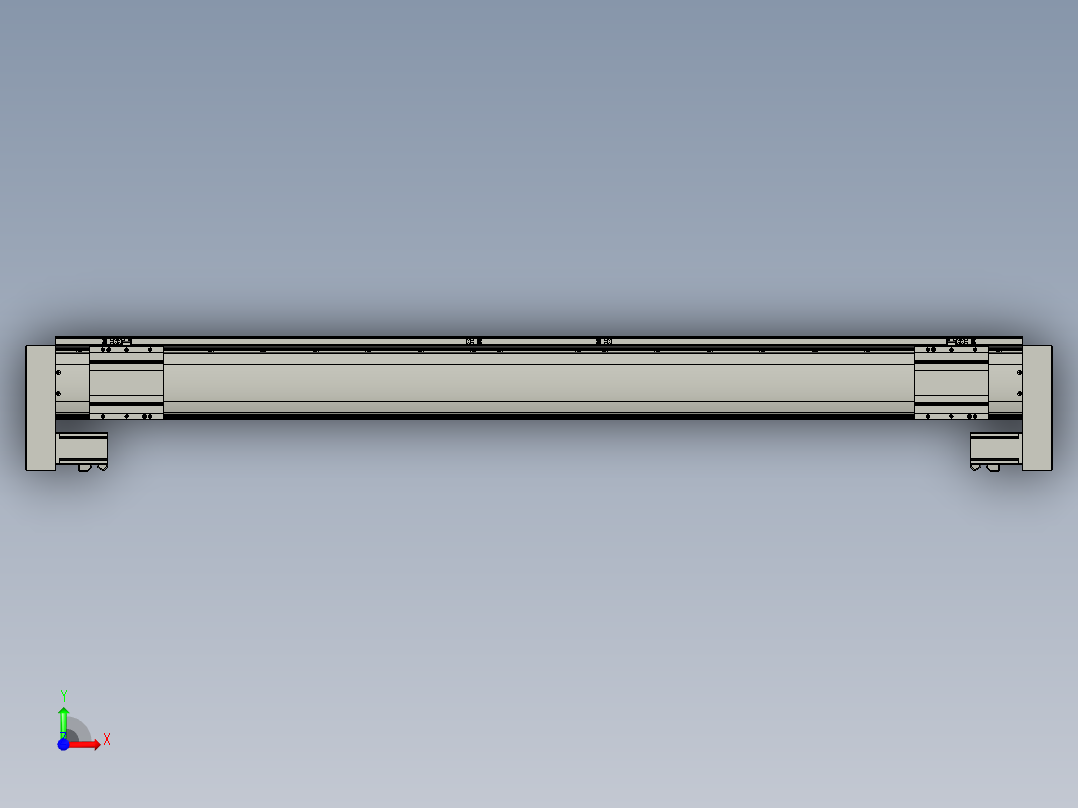 威洛博双电机滑台-VF14D2-S650-BLR-P40-C6前视图