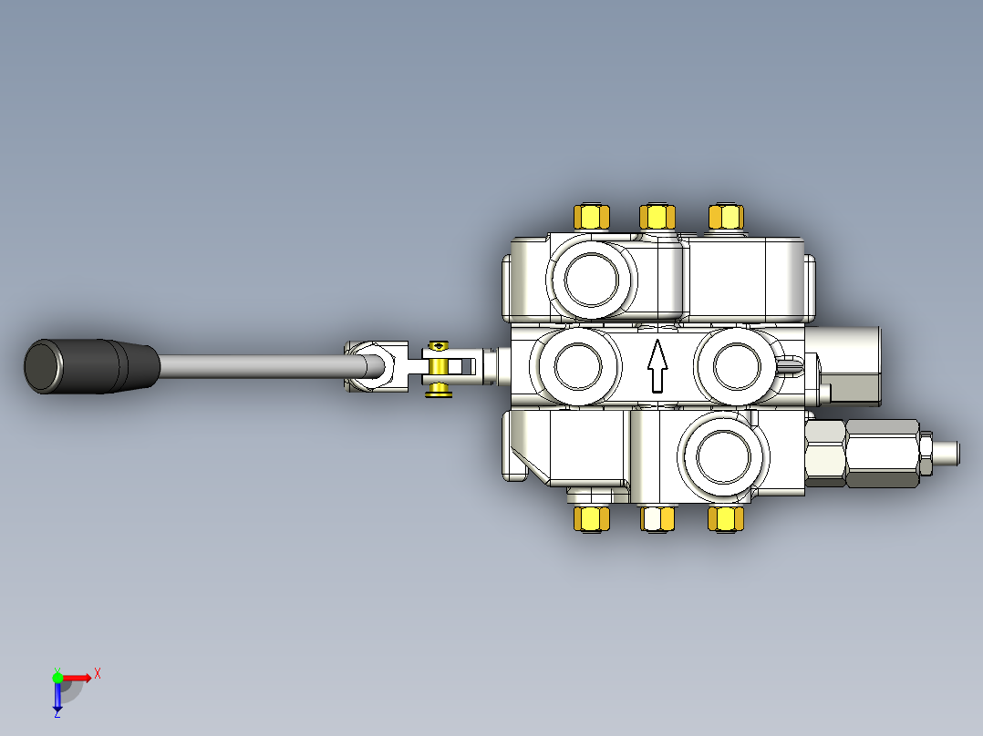 丹佛斯CH60控制杆液压指令俯视图