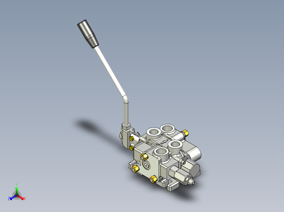 丹佛斯CH60控制杆液压指令正等轴测图