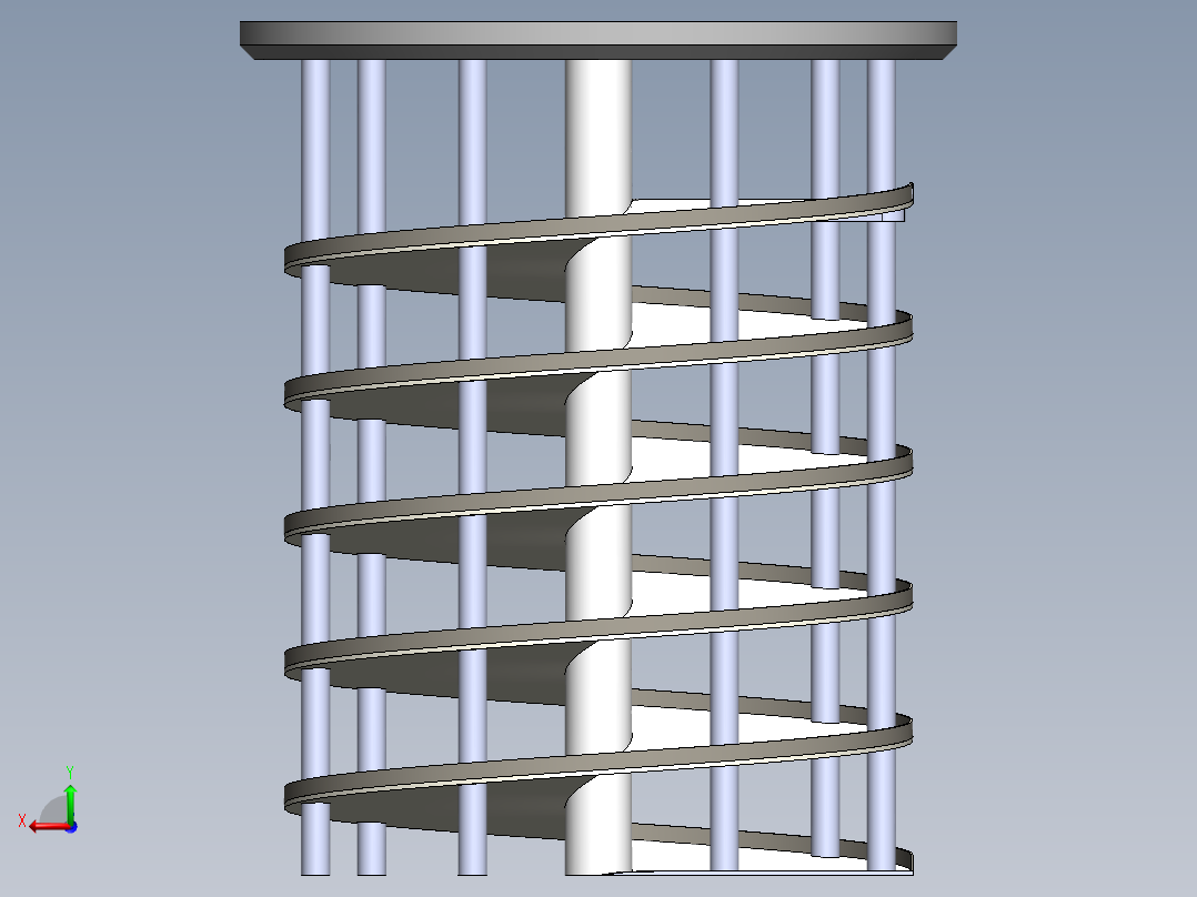 停车棚 停车楼 (10)后视图