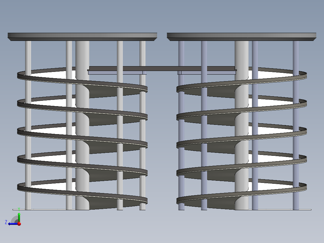 停车棚 停车楼 (10)右视图