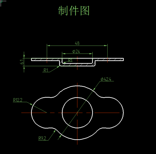端盖落料、拉深复合模设计【全套22CAD图】缩略图
