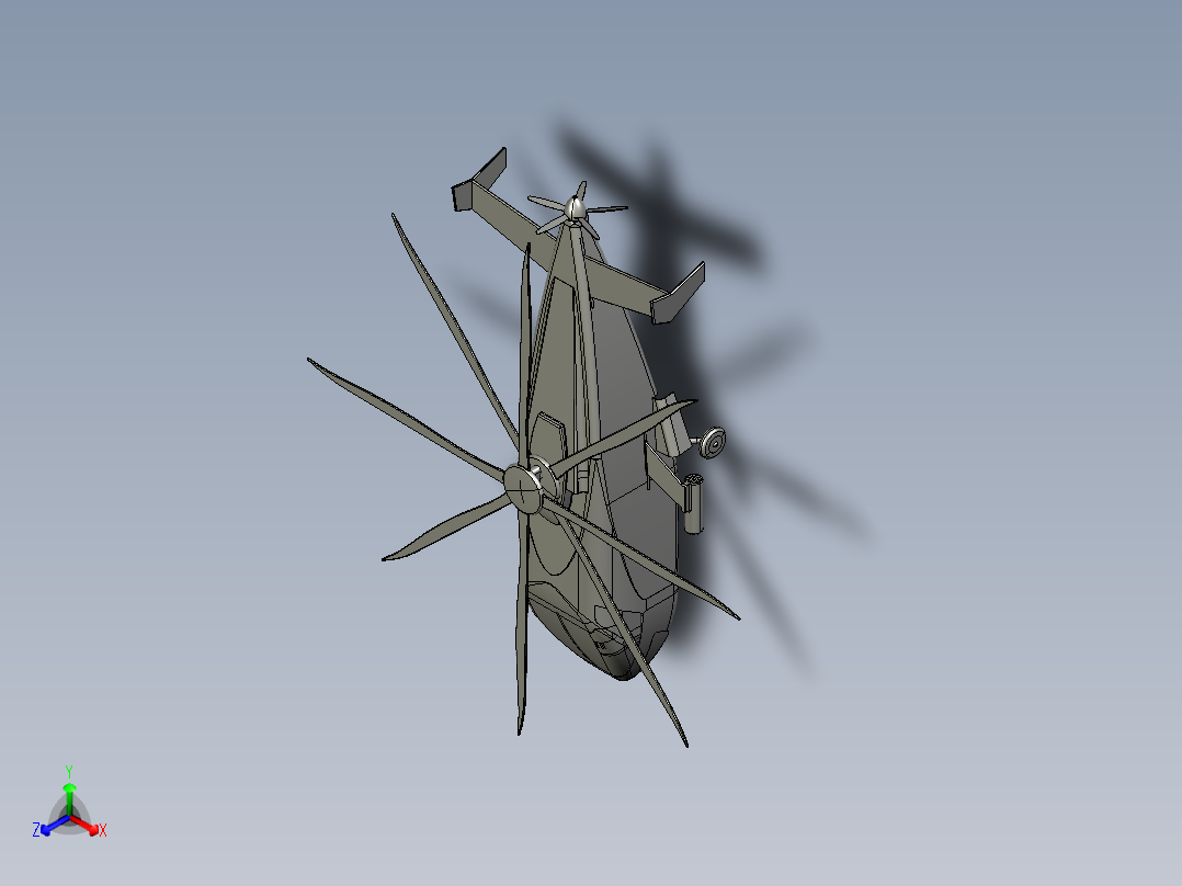 直升飞机 飞机模型设计 (91)