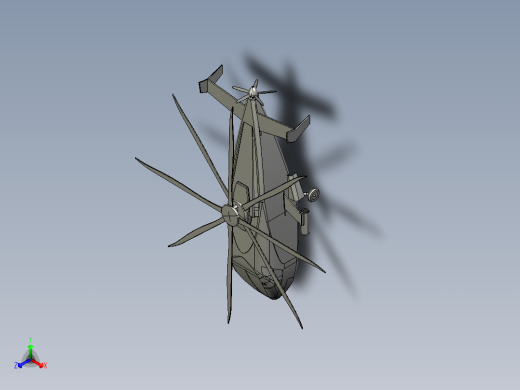直升飞机 飞机模型设计 (91)