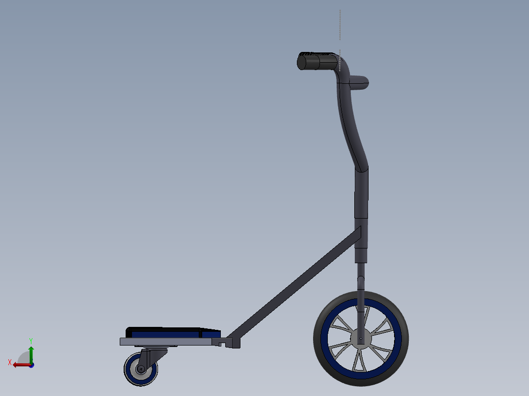 剃刀滑板车三轮车--sw后视图