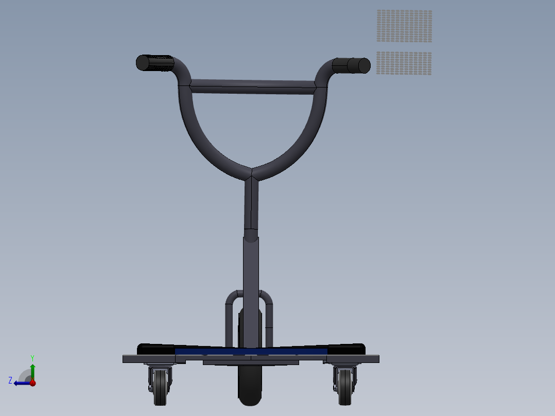 剃刀滑板车三轮车--sw右视图