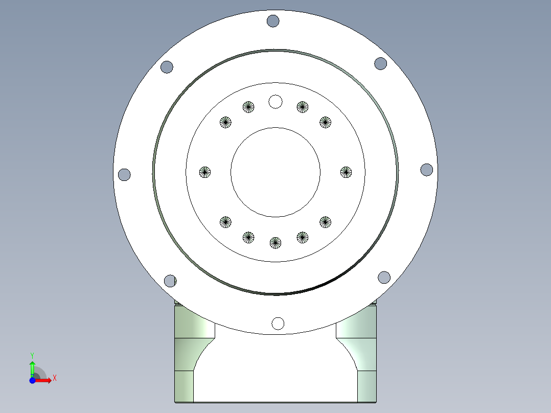 直齿ZPLH120-L2 14-73-98.43-M6.stp前视图