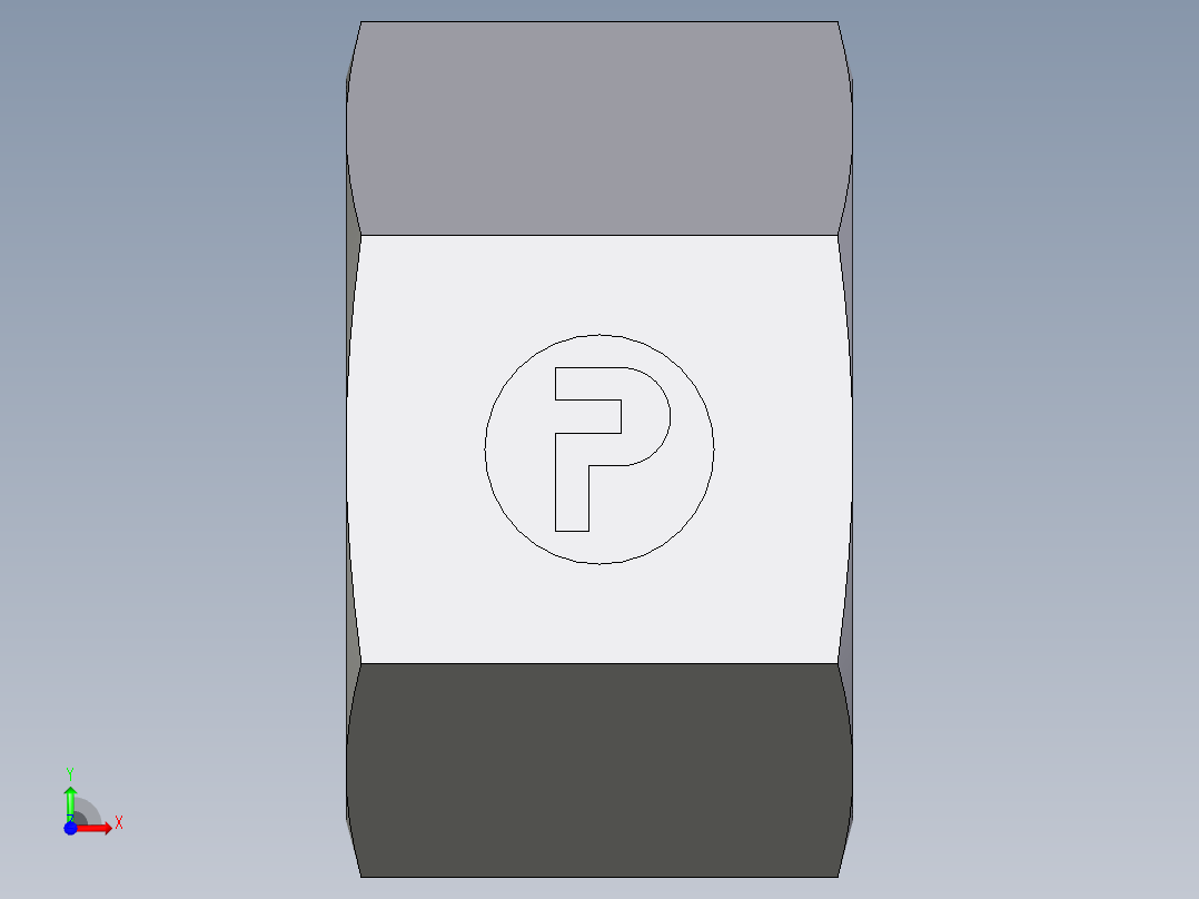 卡套式工业通用硬管接头EO_Nut_EO_24__Cone_end_M12LLCFX前视图