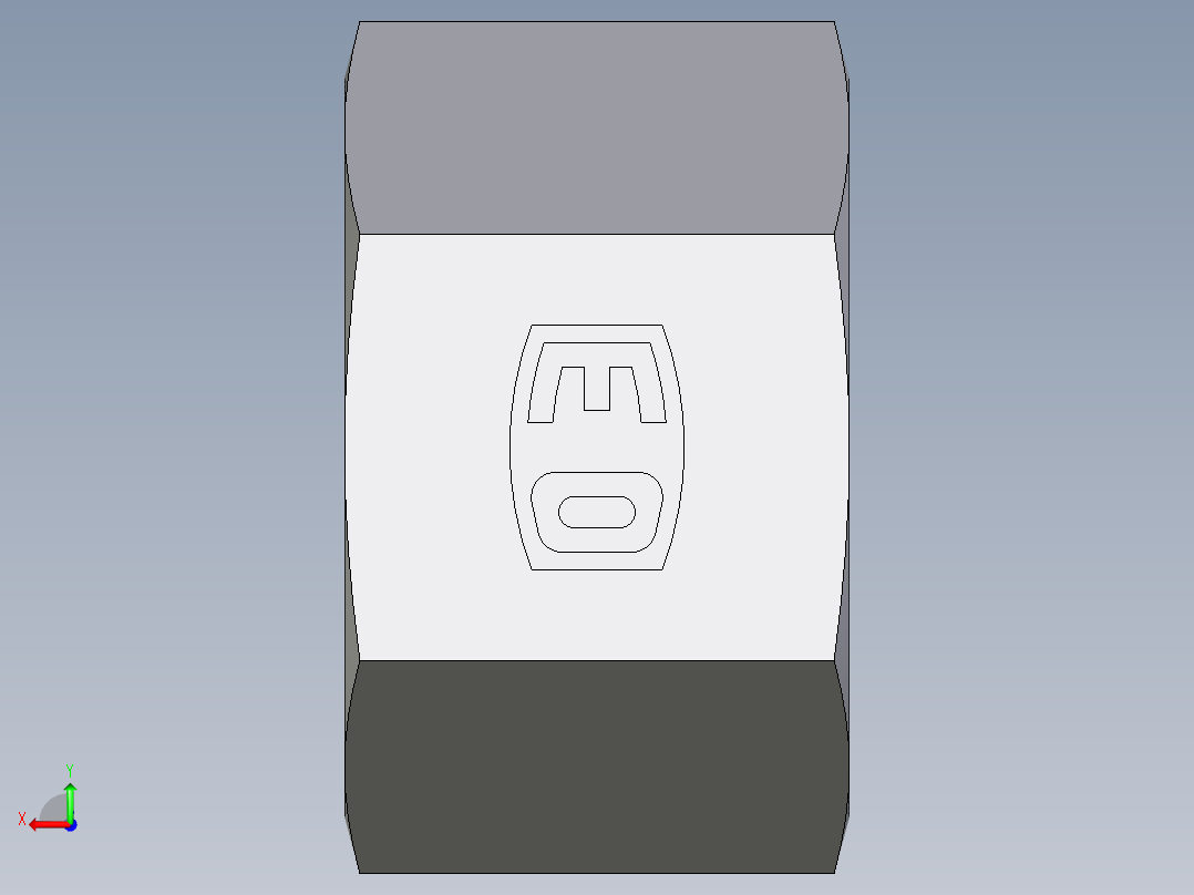 卡套式工业通用硬管接头EO_Nut_EO_24__Cone_end_M12LLCFX后视图