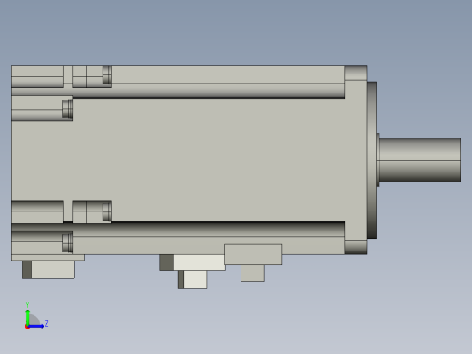 200W带刹车-hg-kr23b_a_stp三菱电机左视缩略图