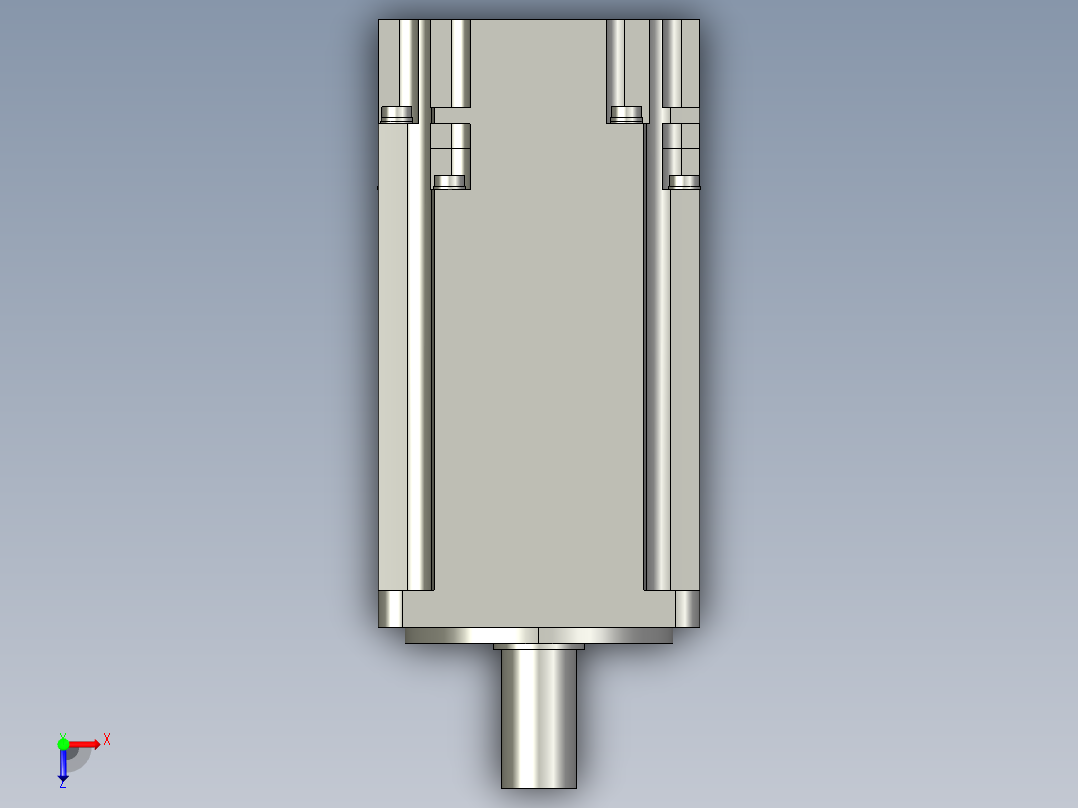 200W带刹车-hg-kr23b_a_stp三菱电机俯视图