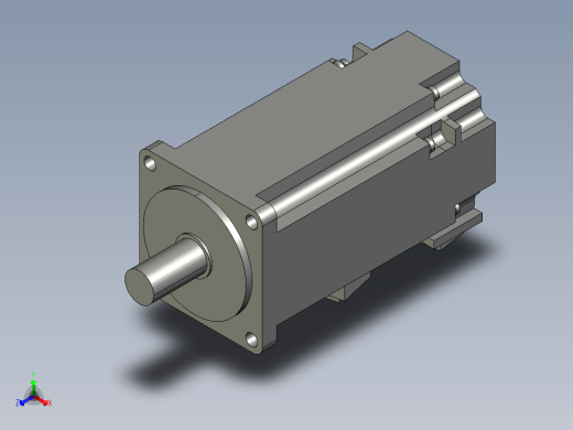 200W带刹车-hg-kr23b_a_stp三菱电机正等轴测缩略图