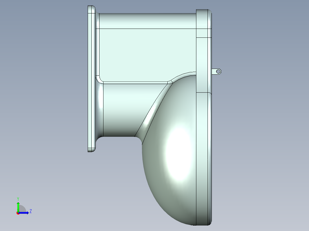 马桶组件左视图