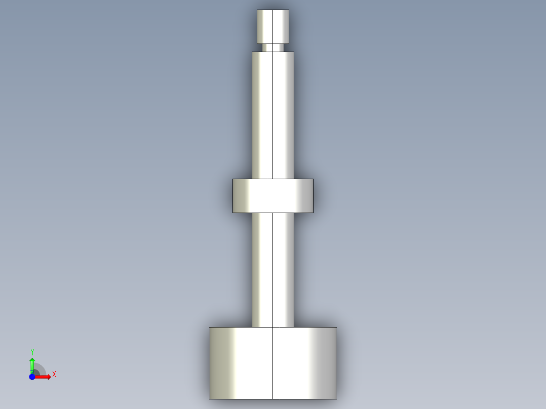 扭力調整螺絲(A型)BJ738-A-3D多系列多零件图纸模型前视图
