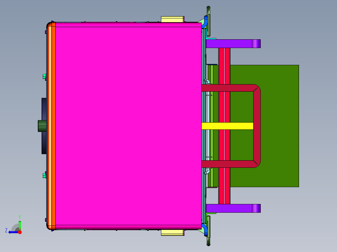 通用露营设备野外厨房右视图