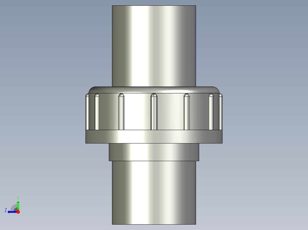 聚氯乙烯配件29-Sch80_Union T375_SxS_897-375-020_2in右视图