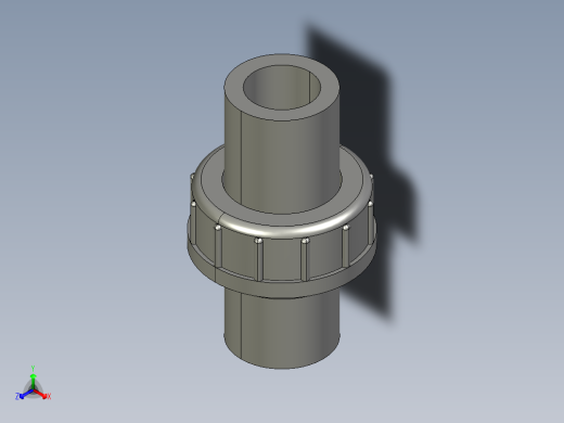 聚氯乙烯配件29-Sch80_Union T375_SxS_897-375-020_2in正等轴测缩略图