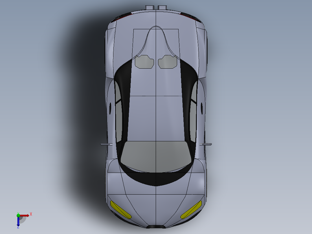 布加迪凯龙俯视图