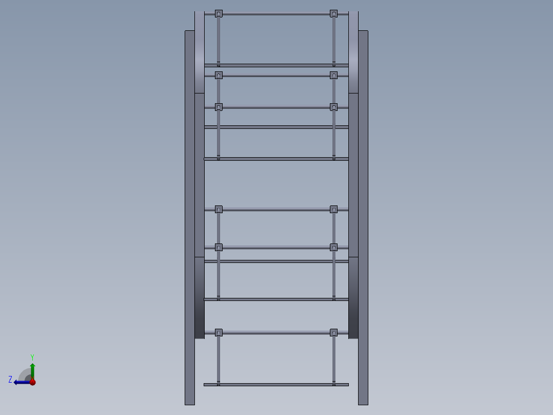 旋转停车概念--sw右视图