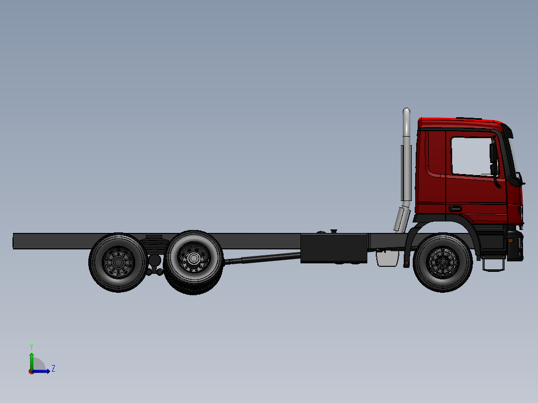 车底盘 (4)左视图